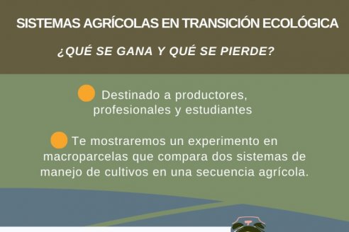 Sistemas agrícolas en transición ecológica, jornada a campo