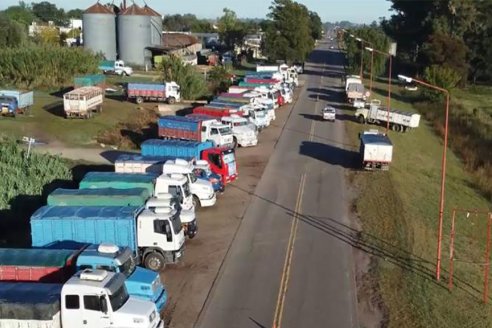El paro de los camioneros se siente en el sur del país