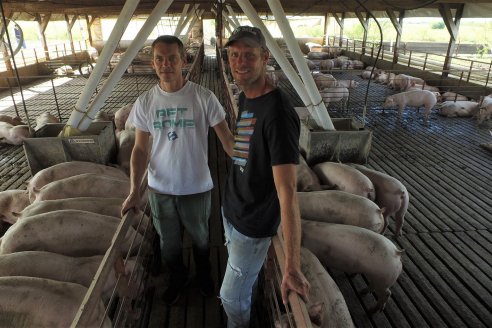 Visita a Estableciento La Delfina - Una producción mixta que encontró en el cerdo un agregado de valor