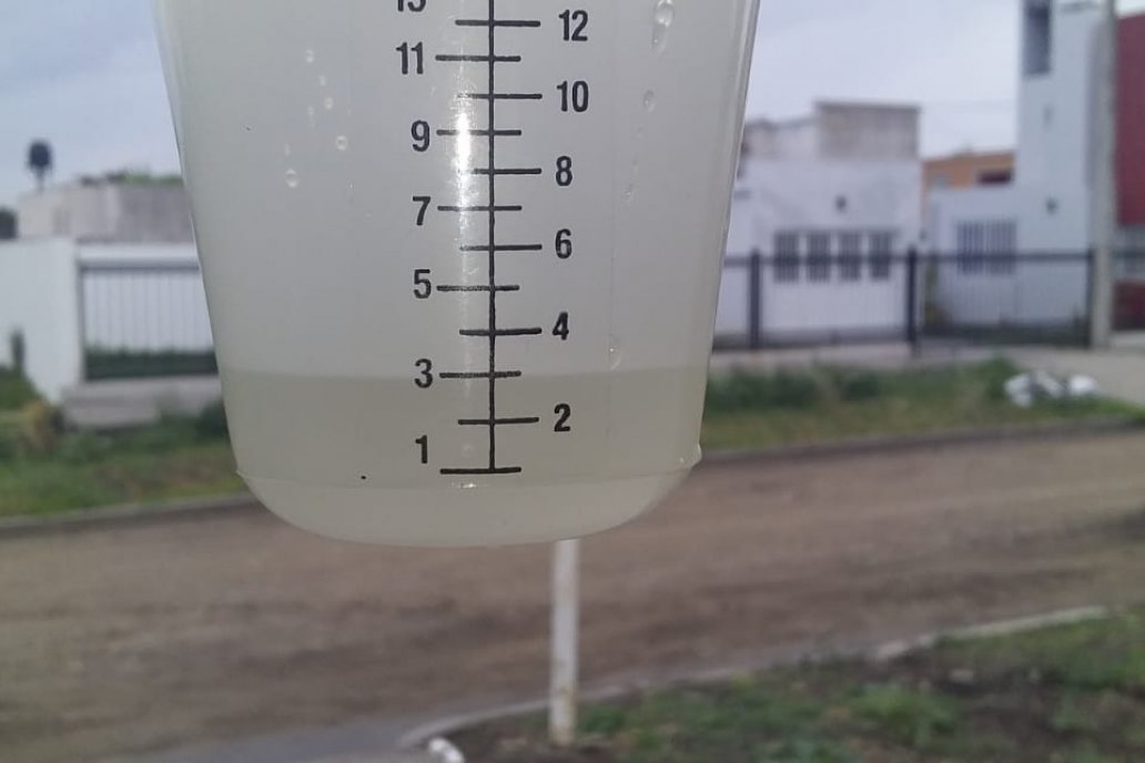 Este no sabe mentir. El pluviómetro instalado en Viale marca tres milímetros.