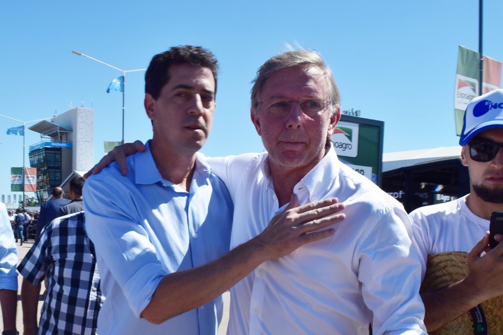 De Pedro y Bahillo, durante la inauguración de Expoagro, en San Nicolás.
