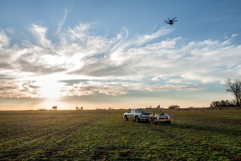 La Justicia prohíbe fumigar con drones campos de Aldea Salto