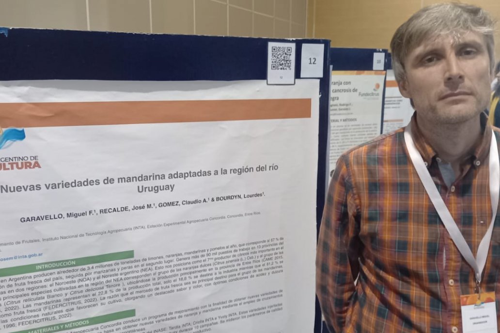 El experto habló de mandarinas sin semillas, una de las novedades del Congreso.