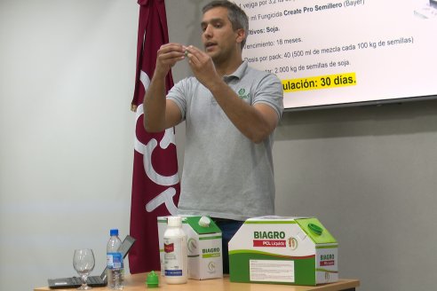 Ponen en foco la importancia de inocular bien las semillas de soja