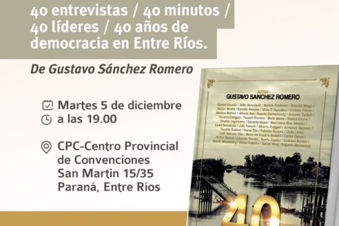 Presentación del libro “40 Años de Viva Voz”, de Gustavo Sánchez Romero