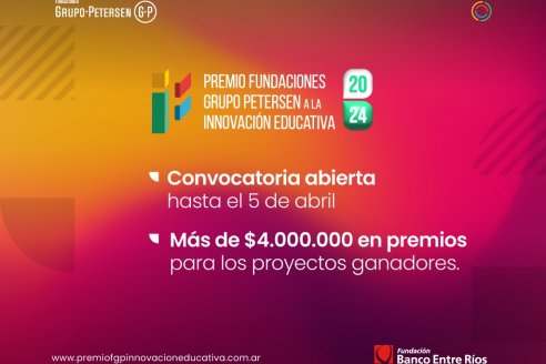 Fundación Banco Entre Ríos convoca a una nueva edición del “Premio a la Innovación Educativa”