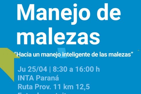 Manejo de Malezas, jornada regional