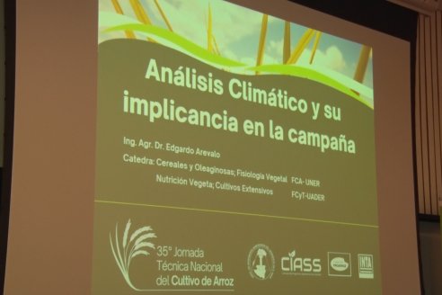 35° Jornada Técnica Nacional del Cultivo de Arroz - Concordia, Entre Ríos