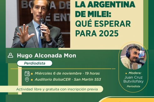 Hugo Alconada Mon hablará sobre la Argentina de Milei, qué esperar para 2025