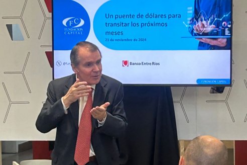 Banco Entre Ríos organizó una charla con el economista Carlos Pérez, director de la Fundación Capital