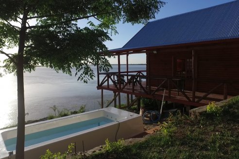 Construccion de Cabañas El Picapalo en Alvear - Experiencia con terreno en desnivel