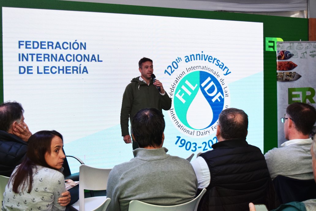 Sieber, en el pabellón de la provincia en Expoagro, la sede de la reunión.