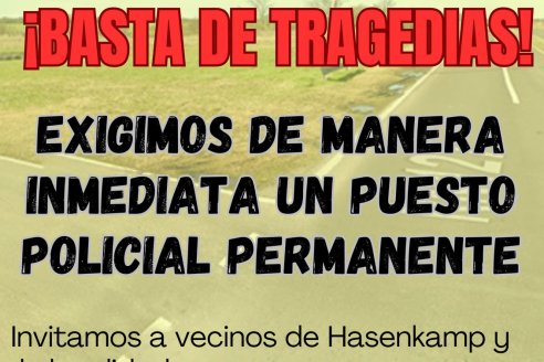 Convocatoria para pedir mejor control y seguridad en el corredor de las rutas 127 y 32 de Paraná Campaña