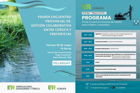 Invitan al primer encuentro provincial para perforistas y profesionales de la explotación de aguas subterráneas
