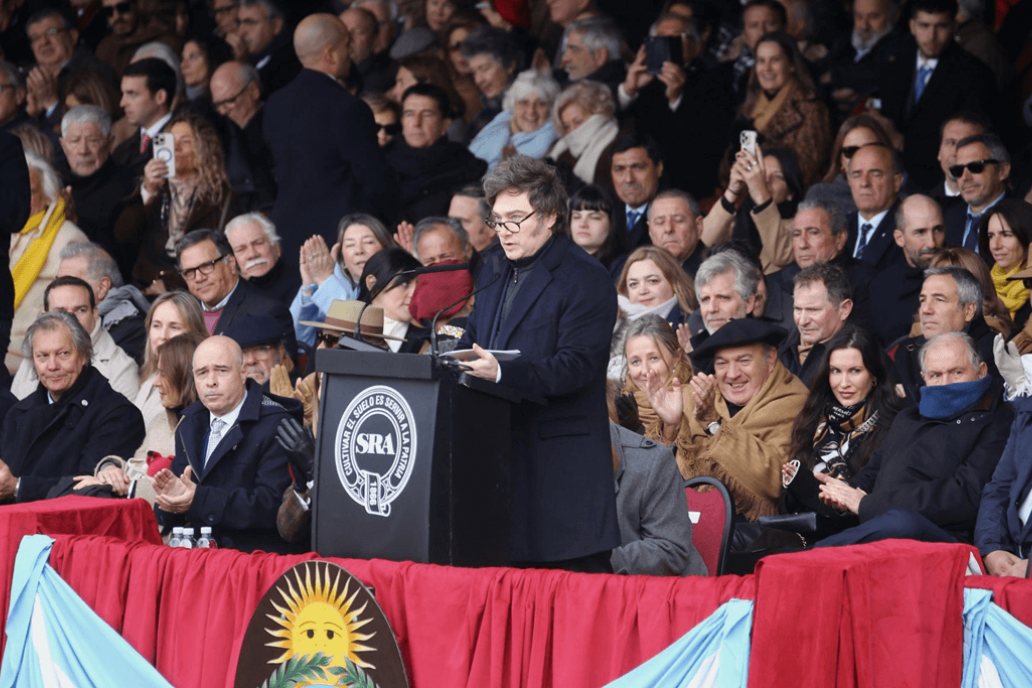 El mandatario no abordó la reestructuración, o achicamiento, de INTA.