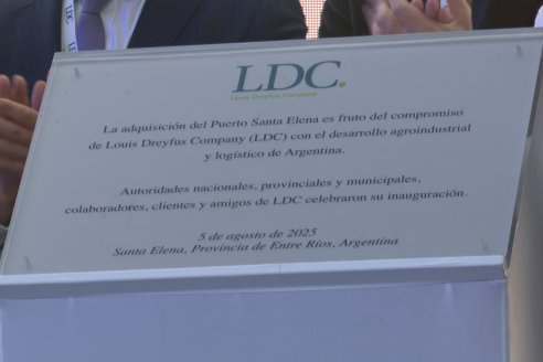 Inauguración Puerto de LDC en Santa Elena, Entre Ríos
