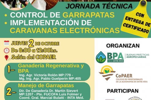 Control de garrapatas, jornada técnica