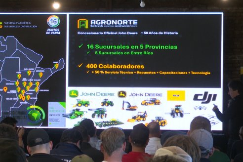 Presentación y Demostración de Agronorte de la Cosechadora John Deere S7 700
