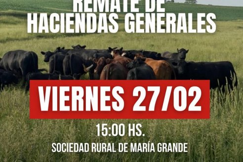 Remate de haciendas generales