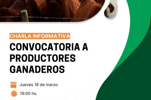 Charla informativa para ganaderos