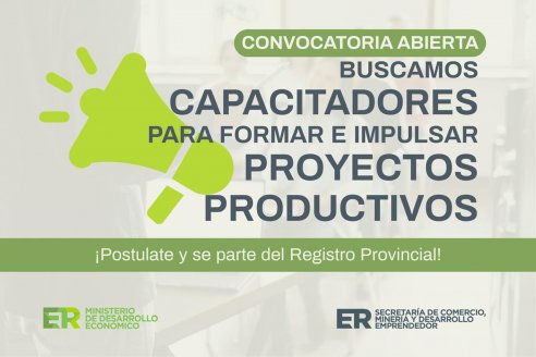 Convocan a especialistas para integrar el Registro Provincial de Capacitadores