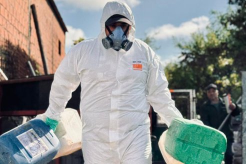 Cerraron un acopio ilegal de envases en Rosario del Tala