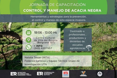Capacitación sobre control y manejo de Acacia Negra