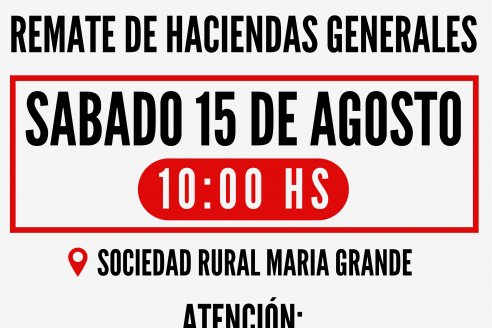 Remate de haciendas generales
