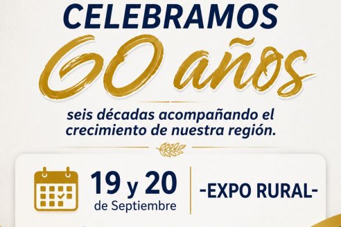 Septiembre: Sociedad Rural de María Grande, celebra sus 60 años
