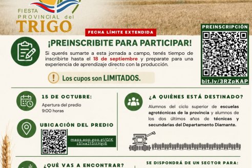 Jornada a campo de la Fiesta provincial del trigo
